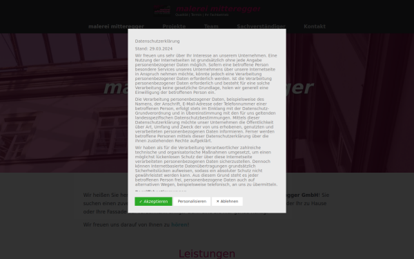 www.malereimitteregger.at