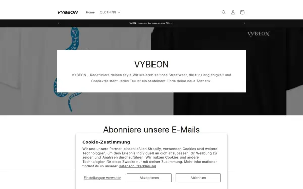 vybeonclothing.com