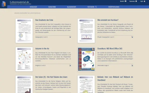 www.lehrermaterial.de