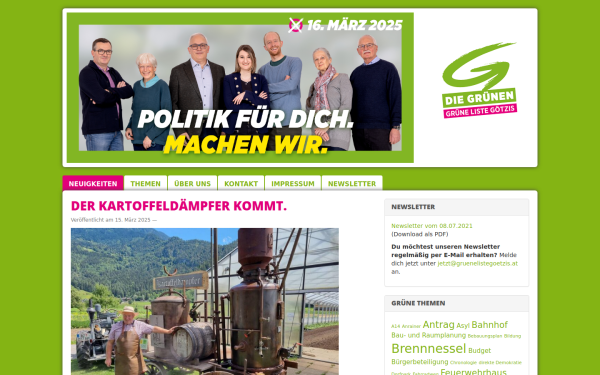 www.gruenelistegoetzis.at