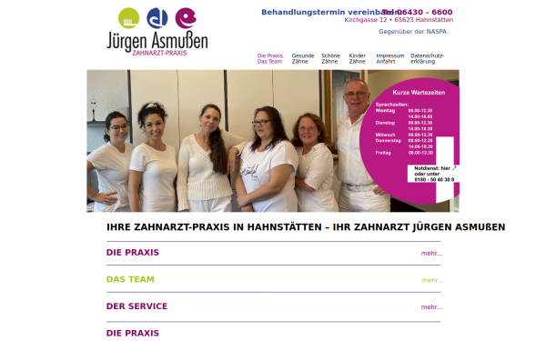 zahnarzt-hahnstaetten.de