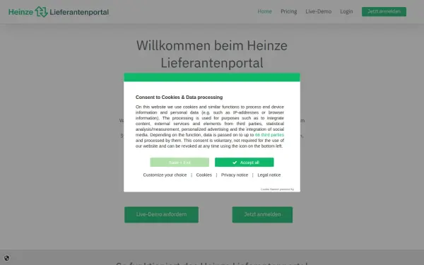 www.heinze-lieferantenportal.de