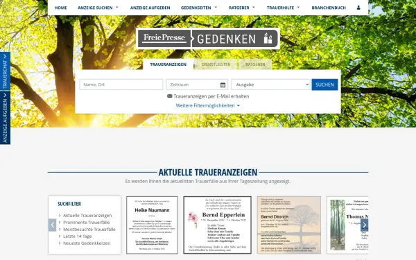 gedenken.freiepresse.de