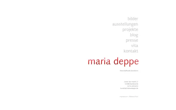 www.mariadeppe.de