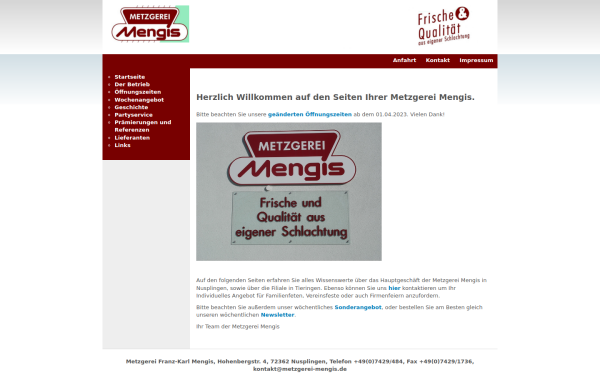 metzgerei-mengis.de