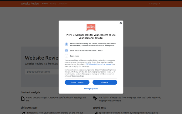 website-review.php8developer.com