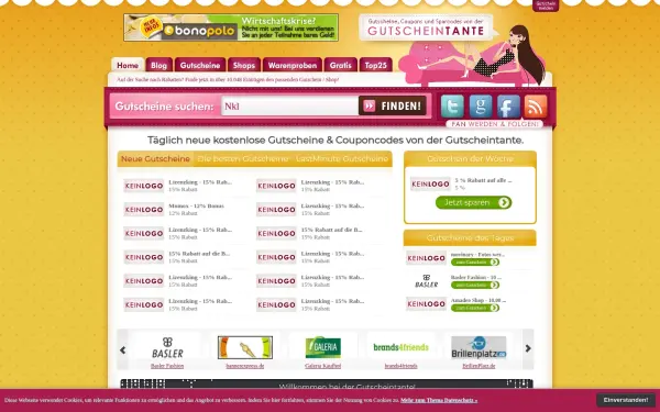 www.gutscheintante.de