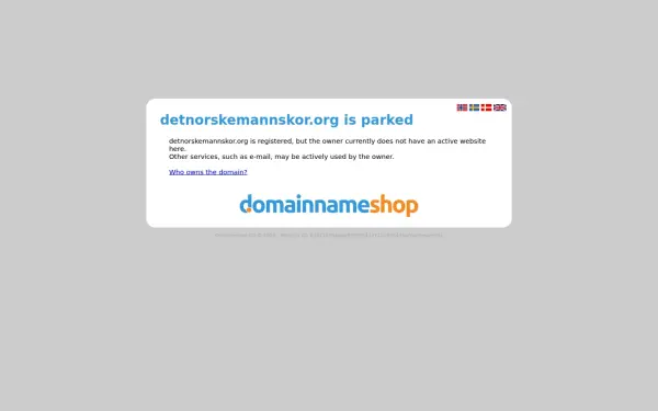 detnorskemannskor.org