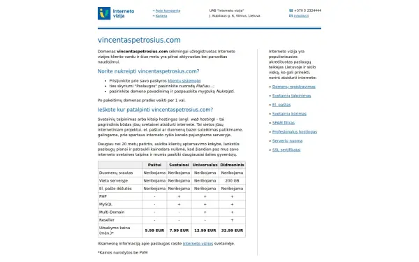 vincentaspetrosius.com