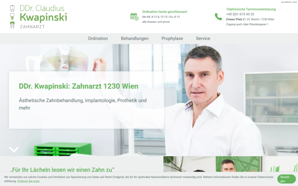 www.zahnarzt-kwapinski.at