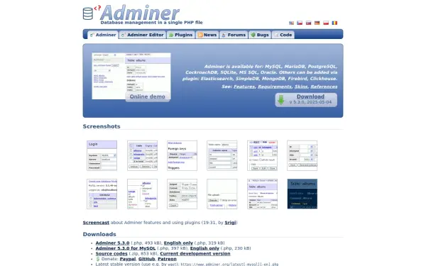 www.adminer.org