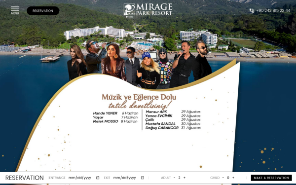 mirageparkresort.com
