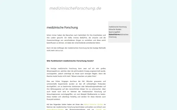 medizinischeforschung.de