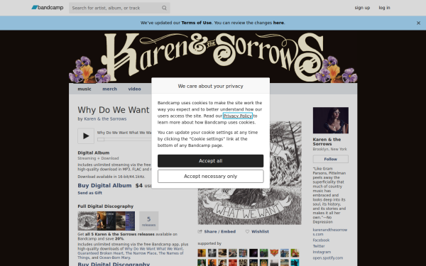 music.karenandthesorrows.com