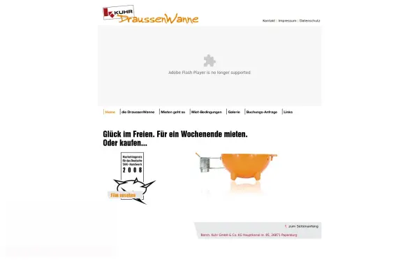 www.draussenwanne.de