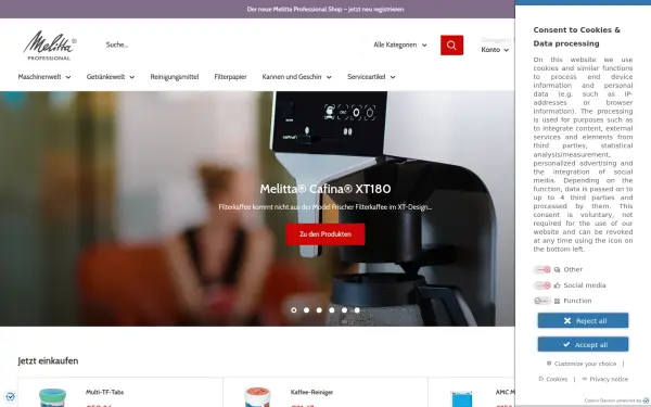 shop.melitta-professional.de
