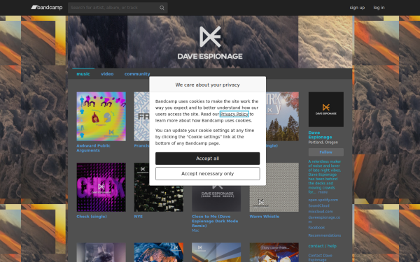music.daveespionage.com