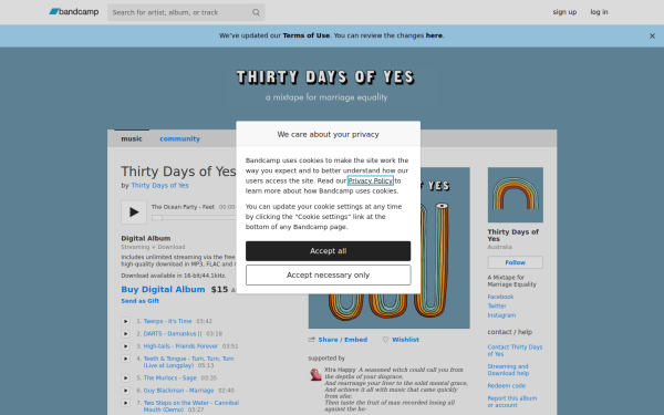 thirtydaysofyes.bandcamp.com