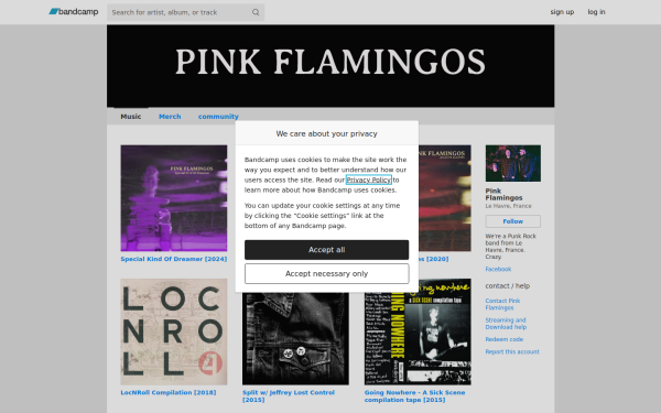 pinkflamingos.bandcamp.com