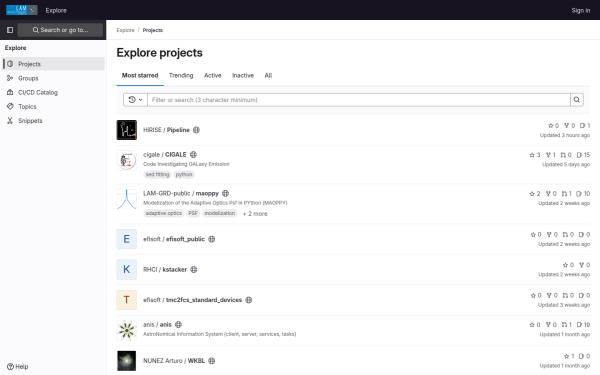 gitlab.lam.fr