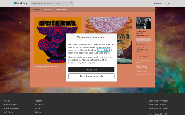 gypsysunrevival.bandcamp.com