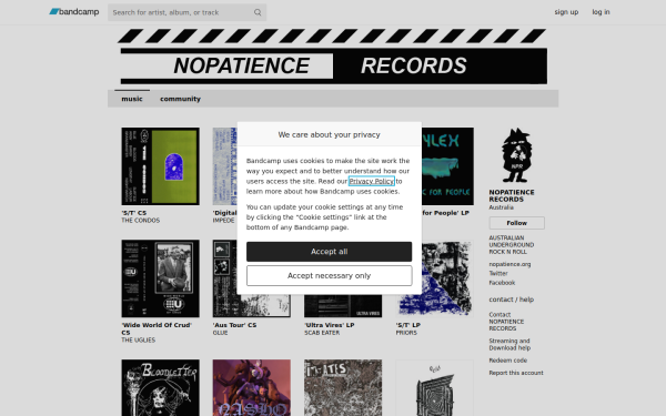 nopatiencerecords.bandcamp.com