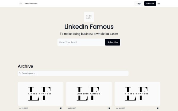 linkedin-famous.beehiiv.com