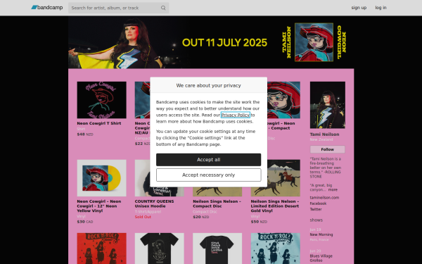 tamineilson.bandcamp.com