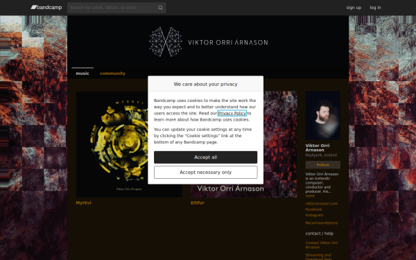 viktorarnason.bandcamp.com