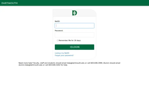 login.dartmouth.edu