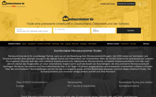 www.monteurzimmer.de