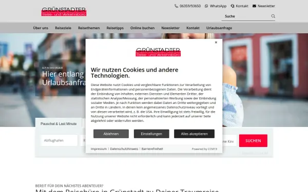 www.gruenstadter-reisebuero.de