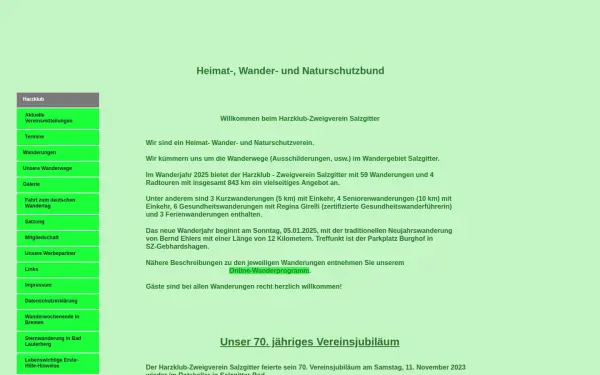 harzklubzweigvereinsalzgitter.de