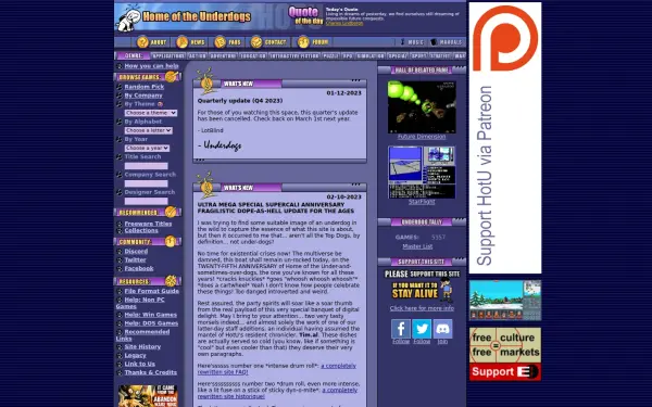 homeoftheunderdogs.net