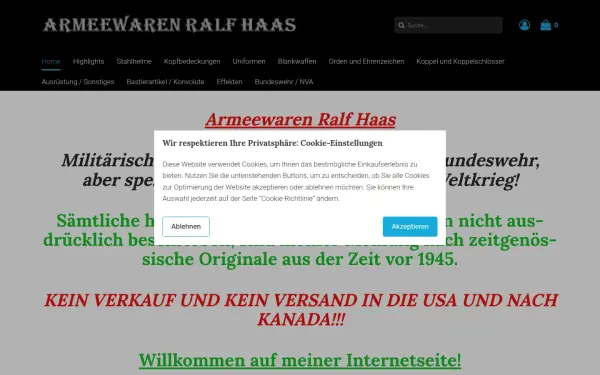 www.armeewaren-ralfhaas.de