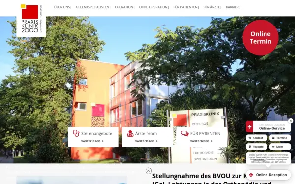 praxisklinik2000.com