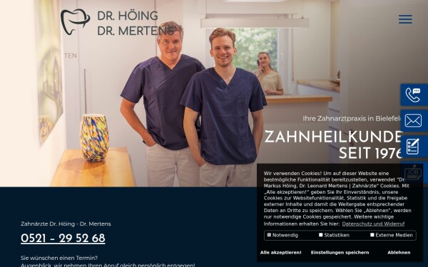 www.zahnarztpraxis-hoeing-mertens.de