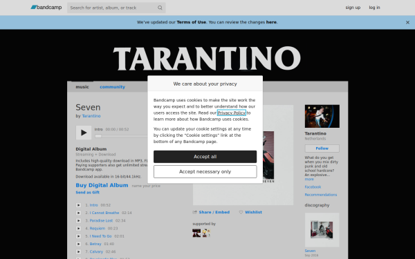 tarantinohc.bandcamp.com