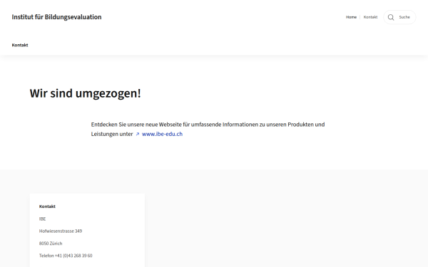 www.ibe.uzh.ch