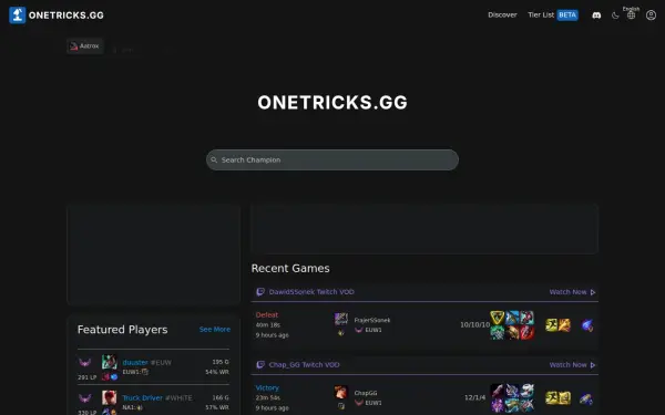 www.onetricks.gg