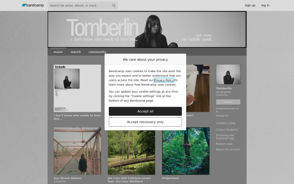 tomberlin.bandcamp.com