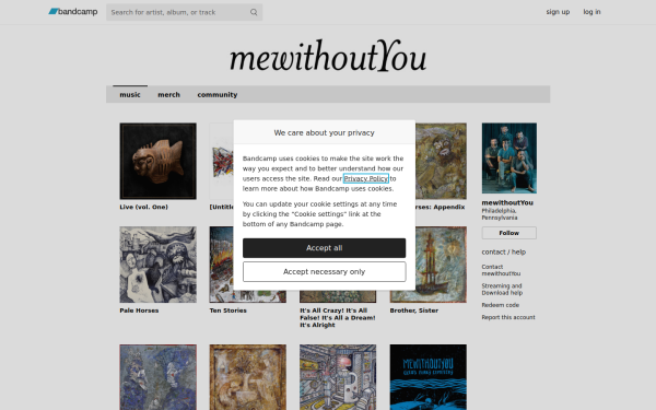 mewithoutyou.bandcamp.com