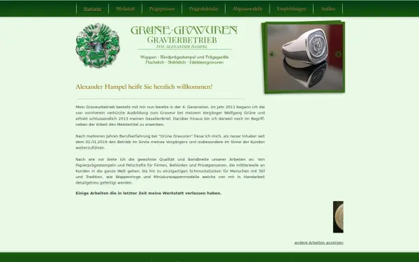 www.gruene-gravuren.de