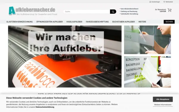 www.aufklebermachershop.de