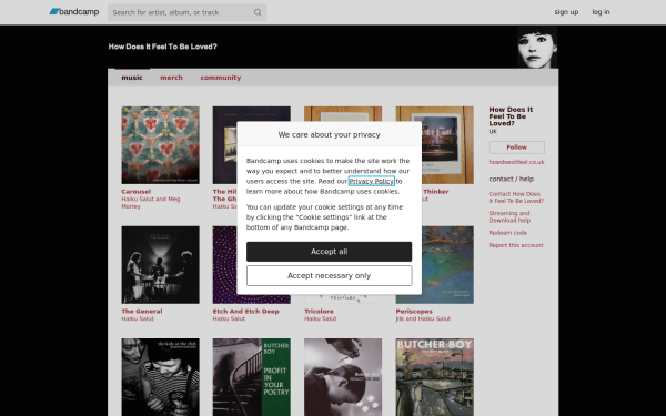 howdoesitfeeltobeloved.bandcamp.com