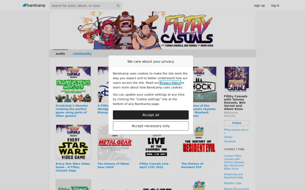 filthycasualspod.bandcamp.com