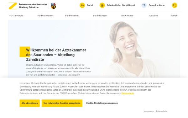 zaek-saar.de