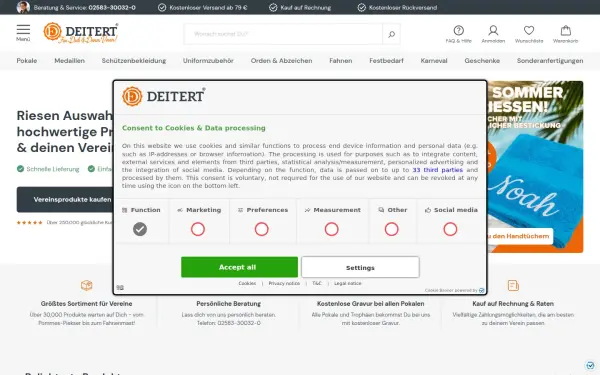 www.vereinsbedarf-deitert.de
