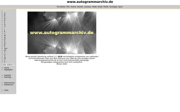 autogrammarchiv.de
