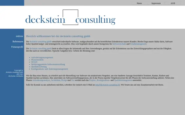 decksteinconsulting.de